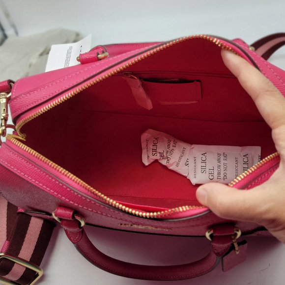 Coach Rowan Satchel C8286 Bold Pink Multi - Picture 6 of 8